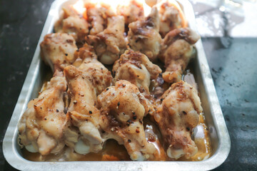 baked chicken , grilled chicken or chicken steak