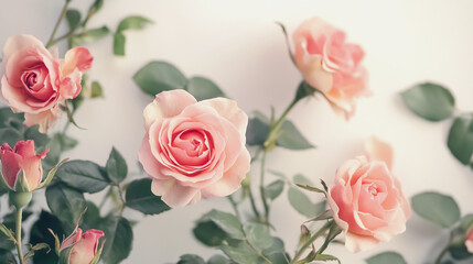 Obraz premium Elegant wedding invitation card background vector. Minimal hand painted watercolor botanical flowers texture template background. Design for wedding, vip cover, poster, rsvp moderncard.Valentine's Day