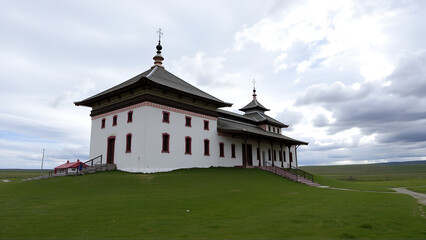 Tsetserleg, also romanized as Cecerleg, Arkhangai, Mongolia - The Zayiin Gegeen Monastery was founded north of the Tamir River near the Bulgan Mountain in 1631.