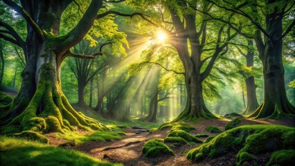 Epic nature photography: discover mystical dark forests, lush greenery, high-resolution backgrounds & scenes.
