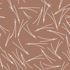 Seamless mocha brown vintage japanese kimono straws pattern vector
