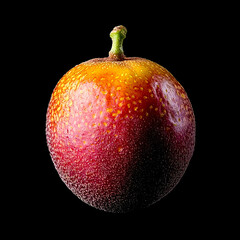 Juicy Red Fruit on Black: A Study in Texture and Light