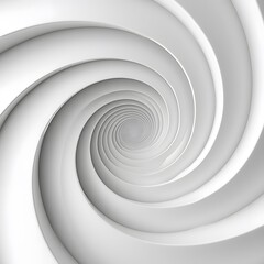 Obraz premium Abstract White Vortex Spiral Whirlpool Hypnotic and Modern Design for Clean Wallpaper and Screen Saver