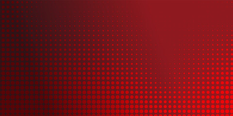 Red gradient with halftone abstract background for backdrop or presentation. Vector Illustration