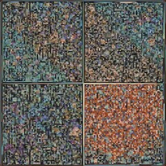 Fototapeta premium Textured Pixel Patterns: Ideal for backgrounds, designs that require texture, or artistic projects with a digital aesthetic.