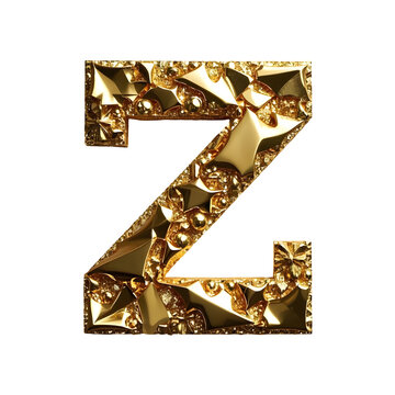gold font