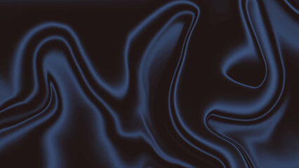 Abstract navy blue liquid marble texture background vector. Liquify Abstract Pattern with Black .	
