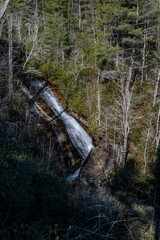 waterfall near highlands, nc