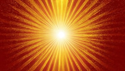 Obraz premium Abstract Radiating Sunburst Design In Orange And Red Hues