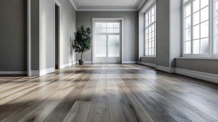 Obraz premium Contemporary home interior spacious living room with brightness