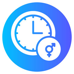 coitus interruptus gradient icon