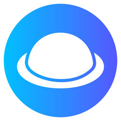 diaphragm gradient icon