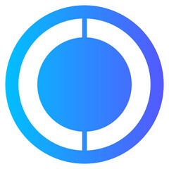 Fototapeta premium ring gradient icon