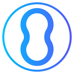 vaginal ring gradient icon