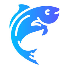 Fototapeta premium fish Gradient icon