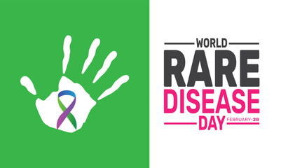 February is World Rare Disease Day background template. Perfect for banners, cards, posters, and social media.
Vector design with text inscription and classic color for a professional look