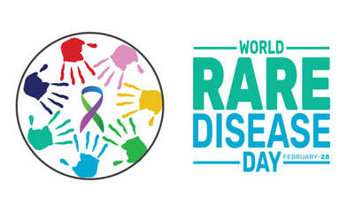 February is World Rare Disease Day background template. Perfect for banners, cards, posters, and social media.
Vector design with text inscription and classic color for a professional look