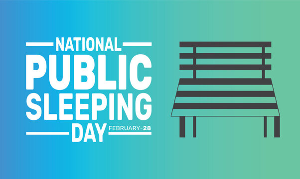 February is National Public Sleeping Day background template. Perfect for banners, cards, posters, and social media.
Vector design with text inscription and classic color for a professional look
