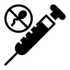 syringe glyph icon