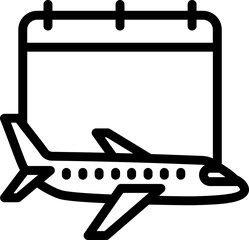 Flight Date Line Icon