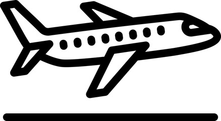Flight Departure Line Icon