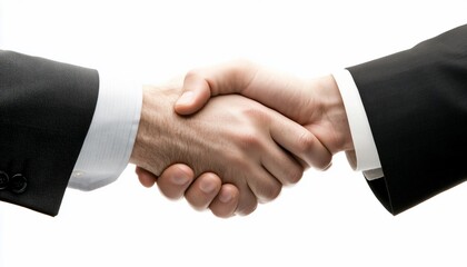 A close-up of two hands shaking, symbolizing agreement or partnership.