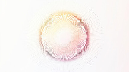 A geometric, symmetrical radial chart with transparent layers and data points radiating outward, each layer displaying a unique color gradient, set against a clean, minimalist white background.