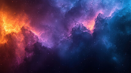 Fototapeta premium Colorful nebula cloudscape in deep space with stars for cosmic backgrounds