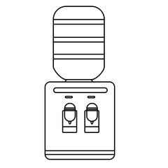 simple white line vector dispenser design