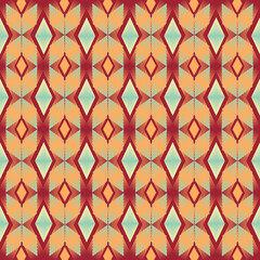 1.	Seamless Ethnic Pattern Texture. Navajo Geometric Print, Rustic Decorative Ornament. Abstract Geometric Pattern. Native American Pattern Ornament for the design of Clothing