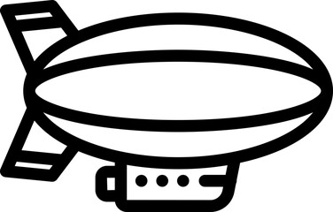 Zeppelin Line Icon © Arif