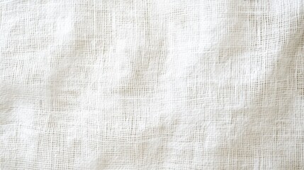 White cross-hatched linen texture background ideal for design, craft, and textile projects.