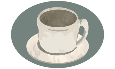 ホットコーヒーのイラスト