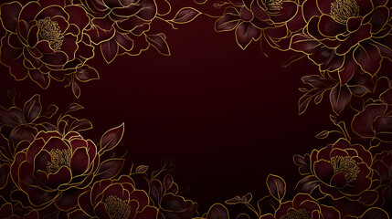 Vintage floral pattern with abstract swirls and ornate leaf decorations in a seamless retro design