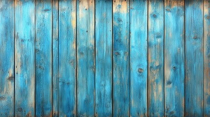 Naklejka premium Beautifully Distressed Blue Wooden Planks Background Ideal for Creative Projects, Textures, and Artistic Designs - Rustic Charm and Colorful Tone