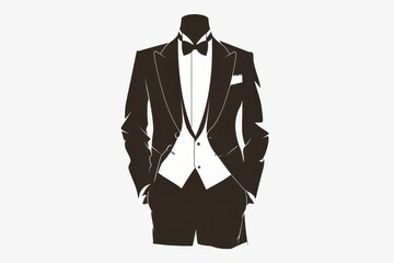 Elegance of a Tuxedo Silhouette: Timeless Symbolism of Formality