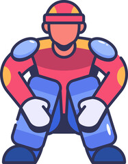 Hockey Player_1 Icon Illustrations