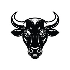 bull head logo vector.eps