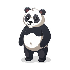 panda bear with a sign