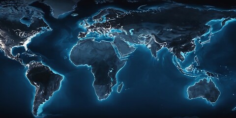  world map vector illustration. Modern world Icon. Night world map design.connection, cyberspace, global, map, networking, motion, night, abstract, business, communication,7