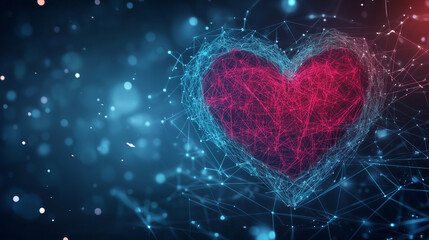 Romantic Valentine's Day Scene Background with Elegant Copy Area for Sweet Messages and Love Quotes Premium Modern Style
