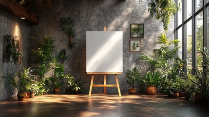 Sunlit Botanical Art Studio Interior Design