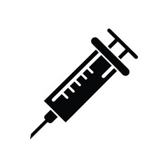 injection icon silhouette vector style.eps