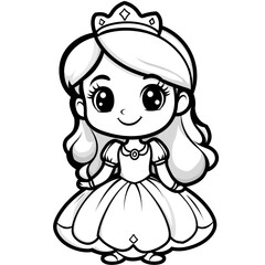 Princess Coloring Page