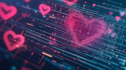 Futuristic electronic circuit board design with fractal patterns and digital textures, symbolizing technology, data, and information flow