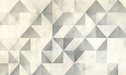 Obraz premium A gentle pattern of gray triangles on a white background, offering an understated and sophisticated design