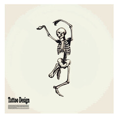 skeleton with a skeleton