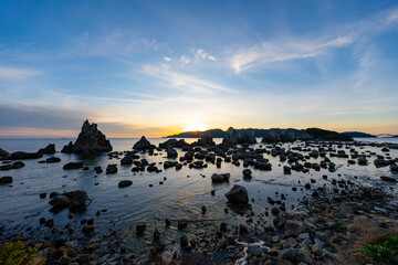 和歌山県　串本からの朝日の風景(2024年12月)