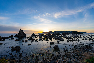 和歌山県　串本からの朝日の風景(2024年12月)
