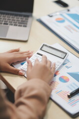 business documents businessman check legal document review Prepare documents or analysis reports, tax items, accounting documents, data contracts, office partner agreements.